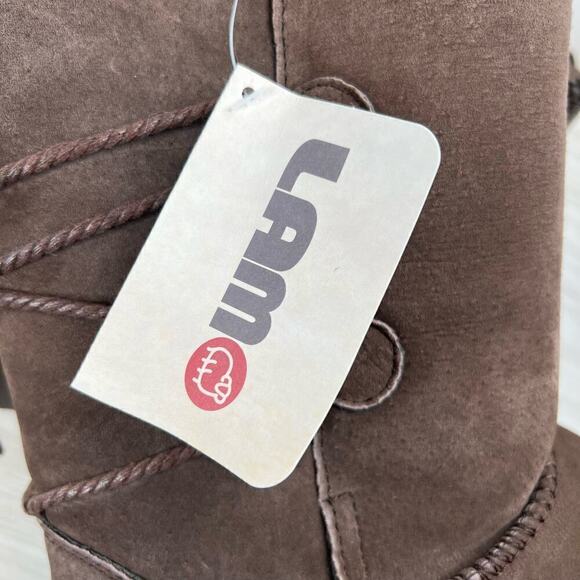 LAMO Shearling Suede Boots in Brown Women's Size 9 - Picture 10 of 10